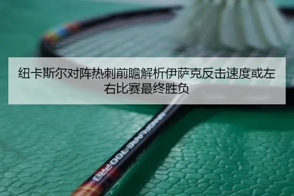 纽卡斯尔对阵热刺前瞻解析伊萨克反击速度或左右比赛最终胜负